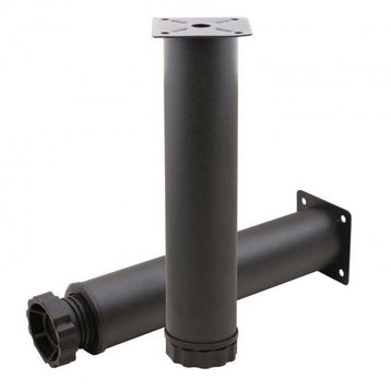 Badem10 Mobilya Kanepe Baza Koltuk Destek Ayağı Ayarlanabilir 20 cm Siyah Metal Ayak