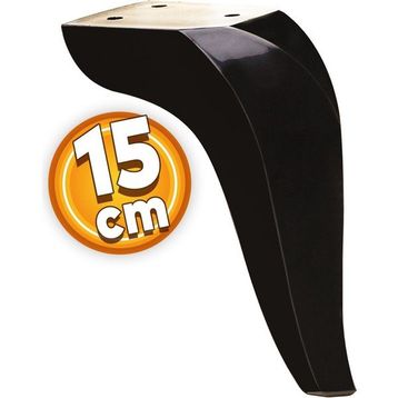 Badem10 Mobilya Kanepe Baza Koltuk Orta Destek Ayağı Ayarlanabilir 15 cm Siyah Metal Ayak