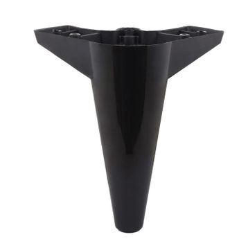 Badem10 Mobilya Kanepe Baza Koltuk Orta Destek Ayağı Ayarlanabilir 15 cm Siyah Metal Ayak