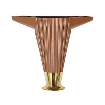 Badem10 Mobilya Kanepe Koltuk Ünite 12 cm Kahve Gold Baza Ayak