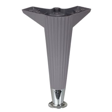 Badem10 Mobilya Koltuk Kanepe Sehpa Puf Ünite 22 cm Antrasit Krom Baza Ayak
