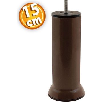 Badem10 Mobilya M8 Civata Kahverengi Metal 15 cm Metal Kanepe Baza Koltuk Destek Ayağı