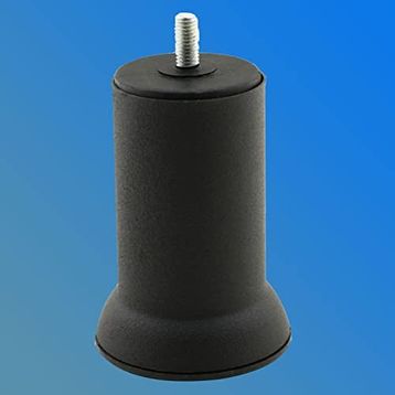 Badem10 Mobilya M8 Civata Siyah Metal Ayak 10 cm Metal Kanepe Baza Koltuk Destek Ayağı