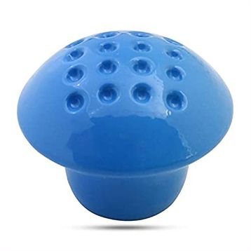 Badem10 Noktalı Mantar Düğme Çekmece Bebek Çocuk Genç Odası Dolap Kapak Mavi Metal Kulp