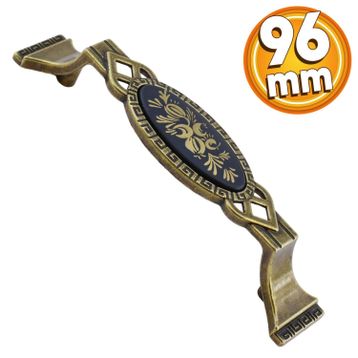 Badem10 Palmira Mutfak Dolabı Çekmece Dolap Kapak Antik Sarı 96 mm Metal Kulp