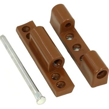 Badem10 Pvc 100 mm Açık Kahverengi Pimapen Kapı Pencere Menteşesi