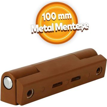 Badem10 Pvc 100 mm Açık Kahverengi Pimapen Kapı Pencere Menteşesi