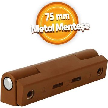 Badem10 Pvc 75 mm Açık Kahverengi Metal Pimapen Pencere Menteşesi
