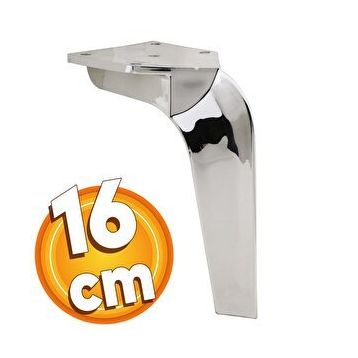 Badem10 Repla Lüks 16 cm Parlak Krom Baza Mobilya Kanepe Sehpa TV Ünitesi Koltuk Ayağı