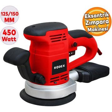 Badem10 Rodex RDX377 Elektrikli Eksantrik 450W 125 mm Zımpara Makinesi