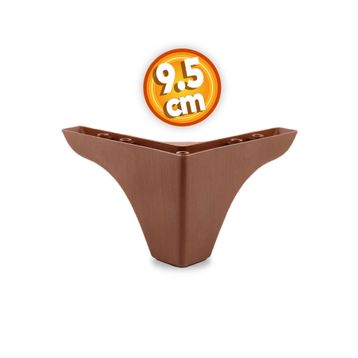 Badem10 Rose Lüks 9.5 cm Kahverengi Ahşap Desenli Baza Mobilya Kanepe Sehpa TV Ünitesi Koltuk Ayağı