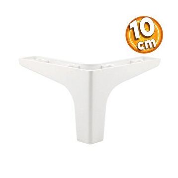 Badem10 Sedef Lüks 10 cm Beyaz Baza Mobilya Kanepe Sehpa TV Ünitesi Koltuk Ayağı