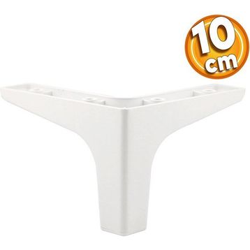 Badem10 Sedef Lüks 10 cm Beyaz Baza Mobilya Kanepe Sehpa TV Ünitesi Koltuk Ayağı