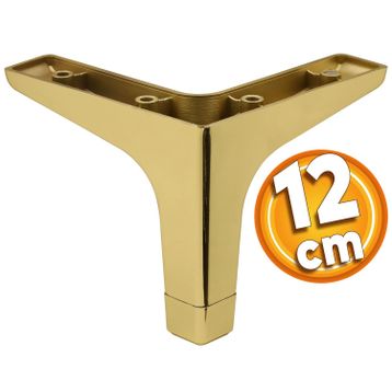 Badem10 Sedef Lüks 12 cm Altın Gold Baza Mobilya Kanepe Sehpa TV Ünitesi Koltuk Ayağı