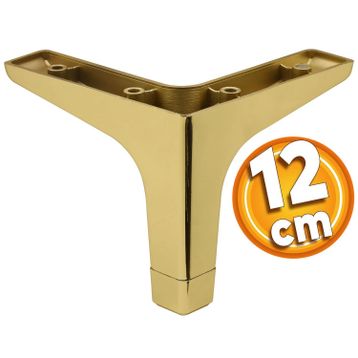 Badem10 Sedef Lüks 12 cm Altın Gold Baza Mobilya Kanepe Sehpa TV Ünitesi Koltuk Ayağı