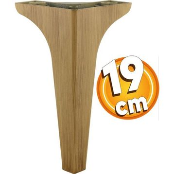 Badem10 Sedef Lüks 19 cm Ahşap Desenli Kahverengi Baza Mobilya Kanepe Sehpa TV Ünitesi Koltuk Ayağı