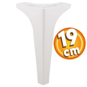 Badem10 Sedef Lüks 19 cm Beyaz Baza Mobilya Kanepe Sehpa TV Ünitesi Koltuk Ayağı