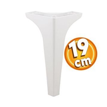 Badem10 Sedef Lüks 19 cm Beyaz Baza Mobilya Kanepe Sehpa TV Ünitesi Koltuk Ayağı