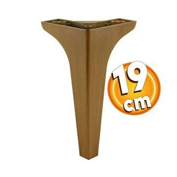 Badem10 Sedef Lüks 19 cm Koyu Kahverengi Baza Mobilya Kanepe Sehpa TV Ünitesi Koltuk Ayağı