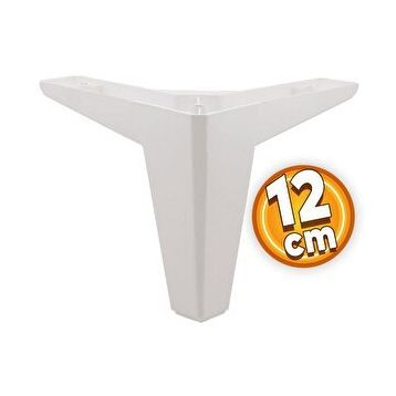 Badem10 Sedir Lüks 12 cm Beyaz Baza Mobilya Kanepe Sehpa TV Ünitesi Koltuk Ayağı