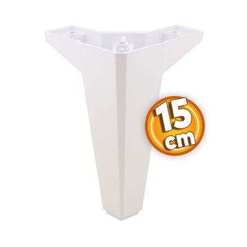 Badem10 Sedir Lüks 15 cm Beyaz Baza Mobilya Kanepe Sehpa TV Ünitesi Koltuk Ayağı