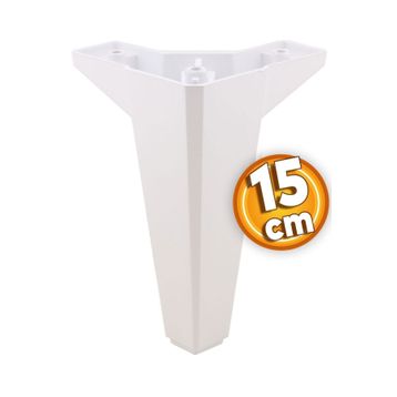 Badem10 Sedir Lüks 15 cm Beyaz Baza Mobilya Kanepe Sehpa TV Ünitesi Koltuk Ayağı