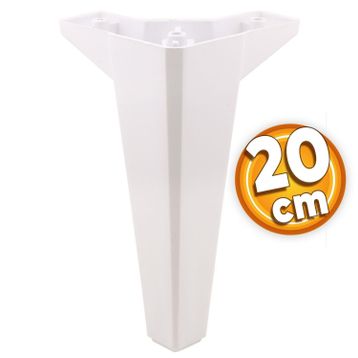 Badem10 Sedir Lüks 20 cm Beyaz Baza Mobilya Kanepe Sehpa TV Ünitesi Koltuk Ayağı