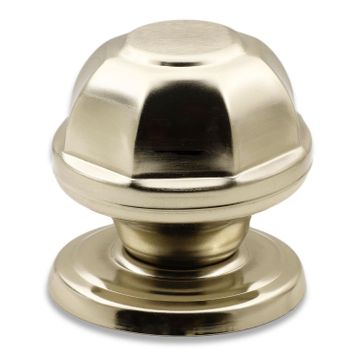 Badem10 Sekizgen Niken Saten Kapı Tokmağı Topuzu Kolu Metal Tokmak