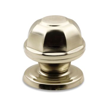 Badem10 Sekizgen Niken Saten Kapı Tokmağı Topuzu Kolu Metal Tokmak