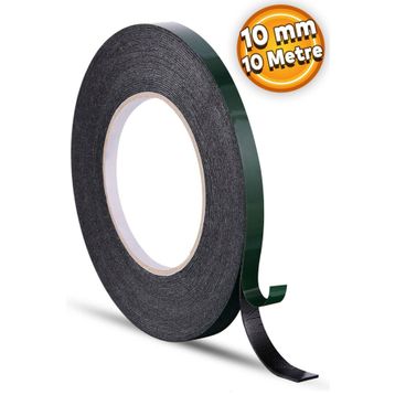 Badem10 Siyah 10 mm 10 mt Eva Montaj Çift Taraflı Köpük Bandı