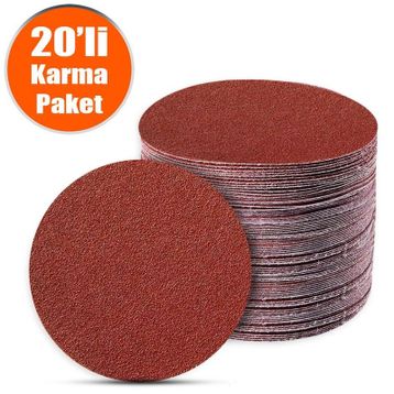 Badem10 Spiral Avuç Taşlama 115 mm 20 Adet Cırt Zımpara