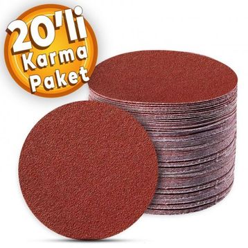 Badem10 Spiral Avuç Taşlama 115 mm 20 Adet Cırt Zımpara