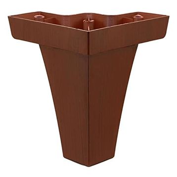 Badem10 Venüs Lüks 14 cm Kahverengi Ahşap Desenli Baza Mobilya Kanepe Sehpa TV Ünitesi Koltuk Ayağı