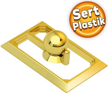 Badem10 Veyron Küre Çekmece Dolap Kapak Plastik Gold Kulp