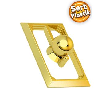 Badem10 Veyron Küre Çekmece Dolap Kapak Plastik Gold Kulp