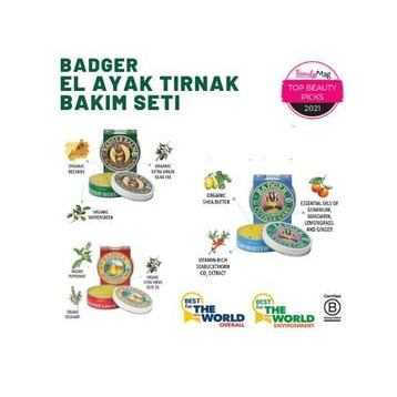 Badger 21 gr El Bakım 21 gr Ayak Bakım 21 gr Tırnak Bakım 3'lü Set Krem