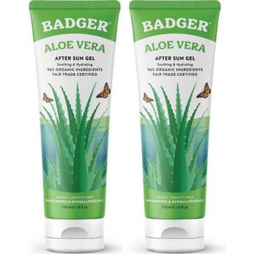 Badger Aloe Vera After Sun Gel 2x118 ml Güneş Sonrası Nemlendirici