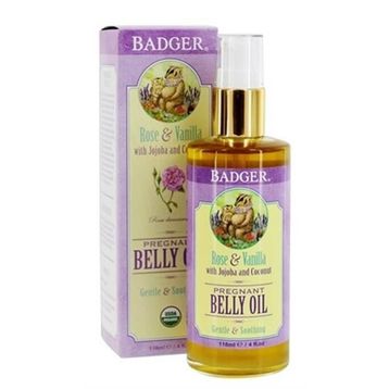 Badger Balm Belly Oil 118 ml Hamilelik Öncesi Ve Sonrası İçin Nemlendirici