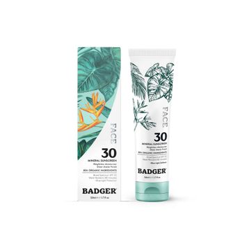 Badger Organik Spf30 Mavi Işık Korumalı Mineral Filtreli 50 ml Yüz Güneş Kremi