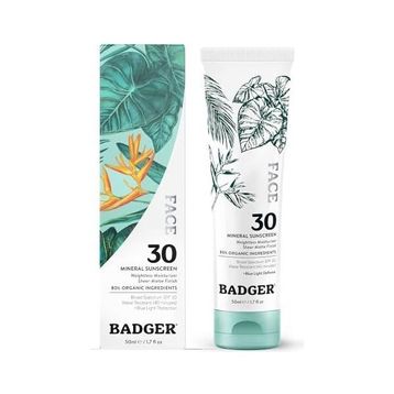 Badger Organik Spf30 Mavi Işık Korumalı Mineral Filtreli 50 ml Yüz Güneş Kremi