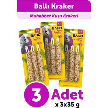 Bado Ballı 105 gr 3'lü Muhabbet Kuşu Krakeri