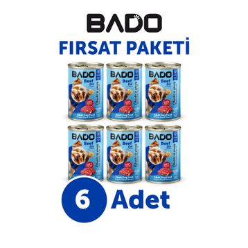 Bado Etli 6×400 gr Yaş Köpek Mama
