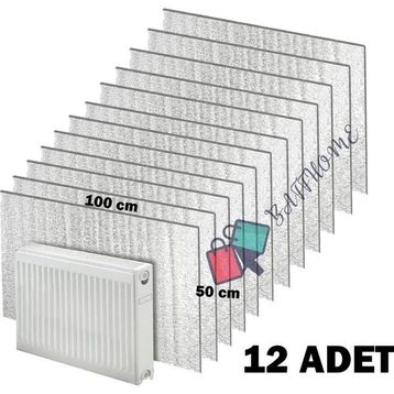 Baffhome Ankaflex Isı Yalıtımlı Radyatör Petek Arkası Sıcaklık Tasarruf 12 Adet Kalorifer Izopan Levhası
