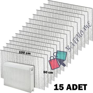 Baffhome Ankaflex Isı Yalıtımlı Radyatör Petek Arkası Sıcaklık Tasarruf 15 Adet Kalorifer Izopan Levhası