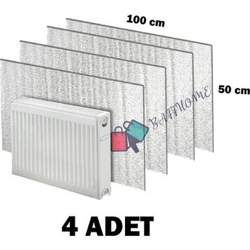 Baffhome Ankaflex Isı Yalıtımlı Radyatör Petek Arkası Sıcaklık Tasarruf 4 Adet Kalorifer Izopan Levhası