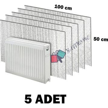 Baffhome Ankaflex Isı Yalıtımlı Radyatör Petek Arkası Sıcaklık Tasarruf 5 Adet Kalorifer Izopan Levhası