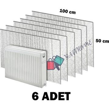 Baffhome Ankaflex Isı Yalıtımlı Radyatör Petek Arkası Sıcaklık Tasarruf 6 Adet Kalorifer Izopan Levhası