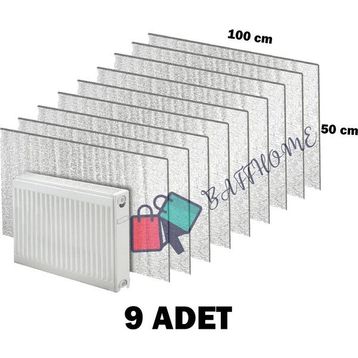 Baffhome Ankaflex Isı Yalıtımlı Radyatör Petek Arkası Sıcaklık Tasarruf 9 Adet Kalorifer Izopan Levhası