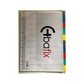 Bafix A4 1-10 Rakamlı Plastik Seperatör Ayraç