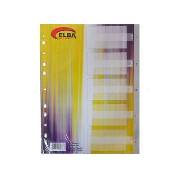 Bafix A4 1-5 Rakamlı Plastik Seperatör